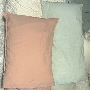 Soft Pastel Pillow Set - Pink and Light Blue
